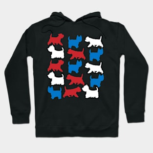 Patriotic Westie Dog America Flag 4Th Of July Hoodie